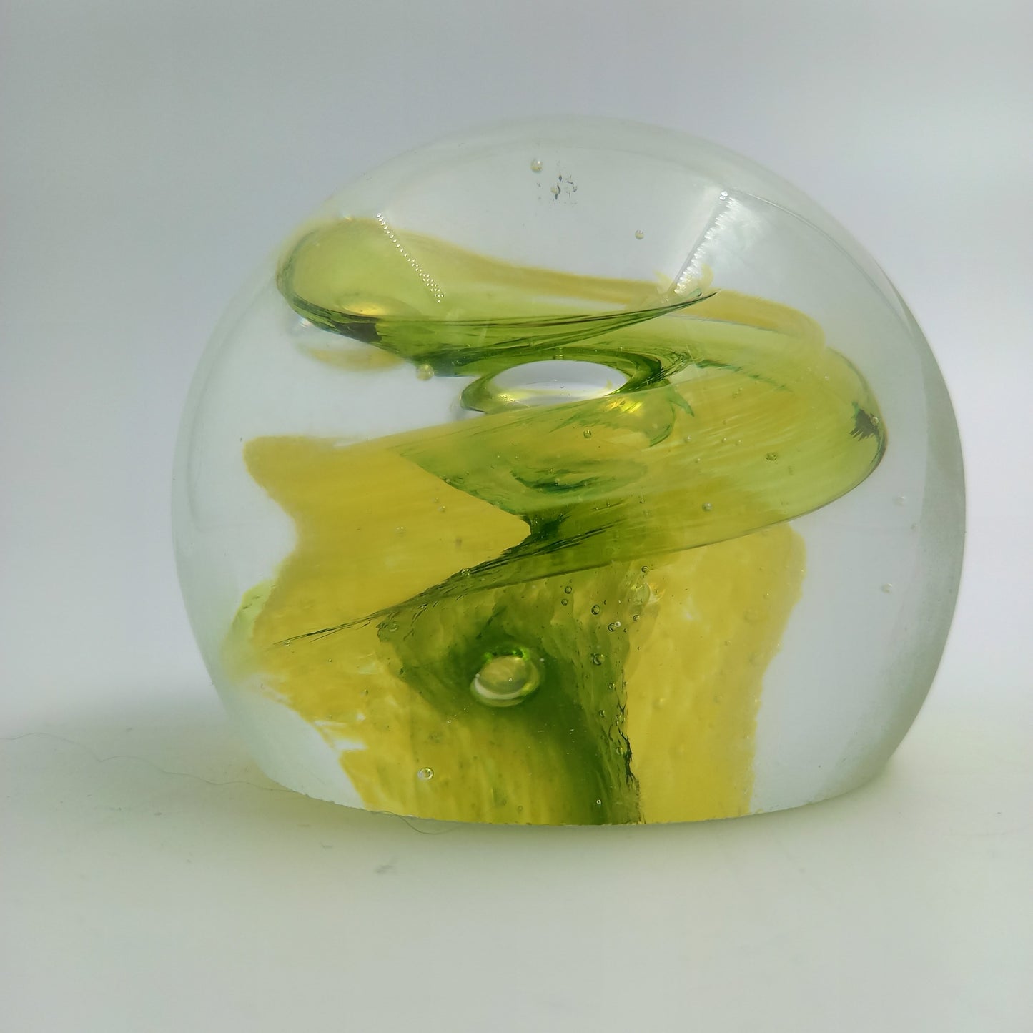 Handmade Glass Paperweight - Unique Decorative Desk Accessory