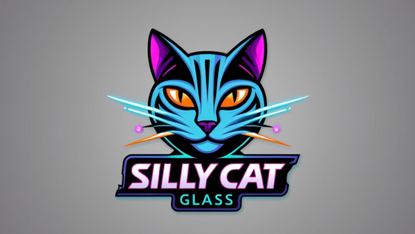 Silly Cat Glass